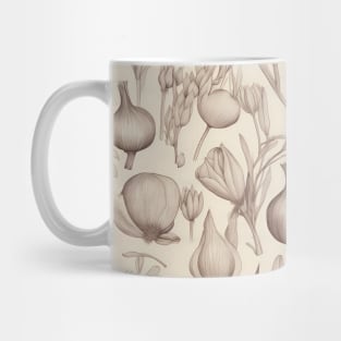 Garlic and Onion pattern, Onion and Garlic Mug